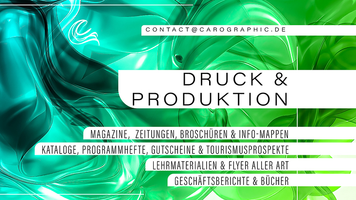 Druck & Produktion – Magazine, Broschüren & Bücher Referenz: carographic by Carolyn Mielke