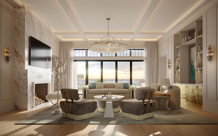 Innenvisualisierung: Residenz am Strand, Florida