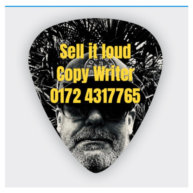 Hast du mal ne Visitenkarte? Klar, wenn du ne E-Gitarre hast.