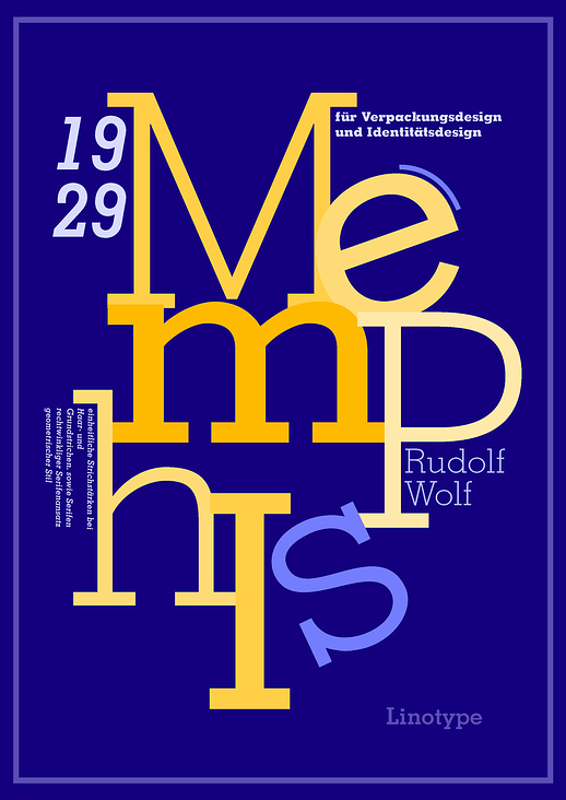 Schriftplakat Memphis