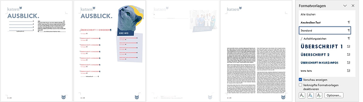 Word-Vorlage für einen Newsletter