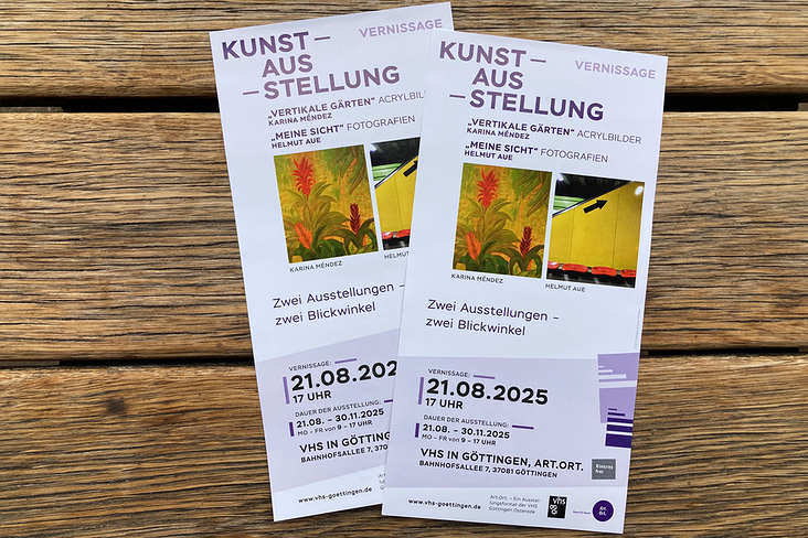 Layout Kunstausstellung – Flyer