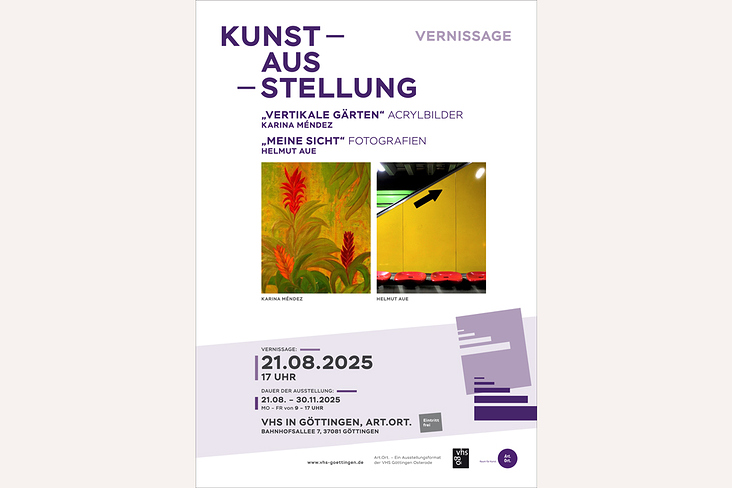 Layout Kunstausstellung – Plakat