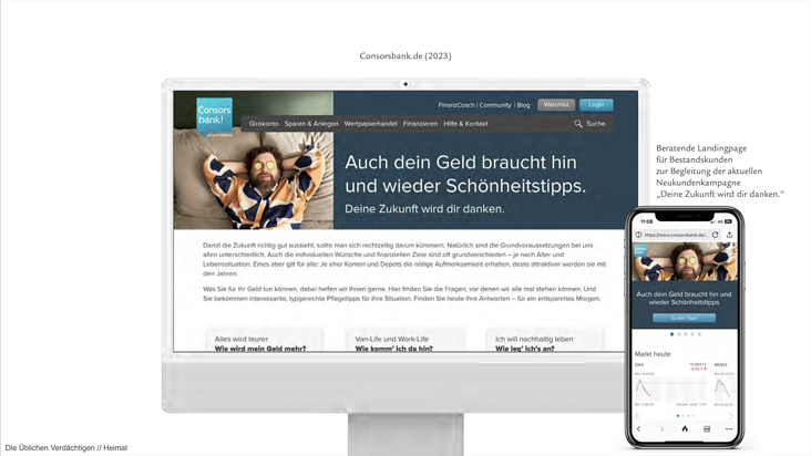 E-Mailings und Webtexte für unterschiedliche Angebote der Consorsbank