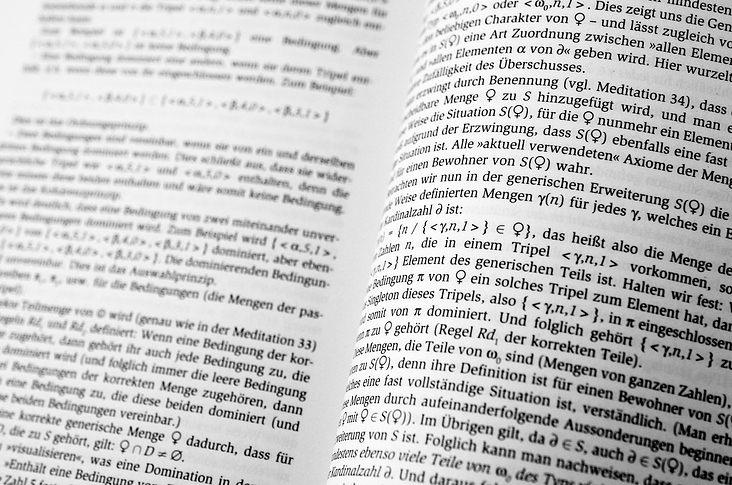 Buchcover, Layout und Satz