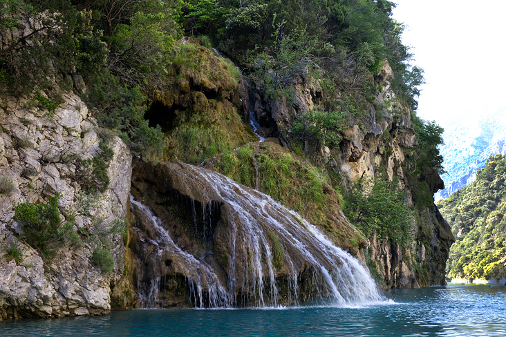 Wasserall in der Verdonschlucht
