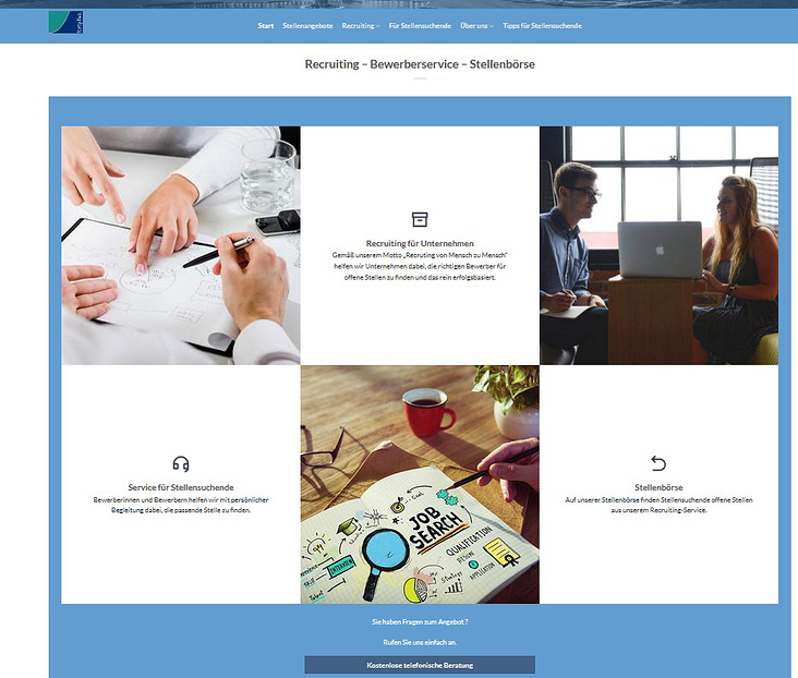 Website forty-five Personalberatung