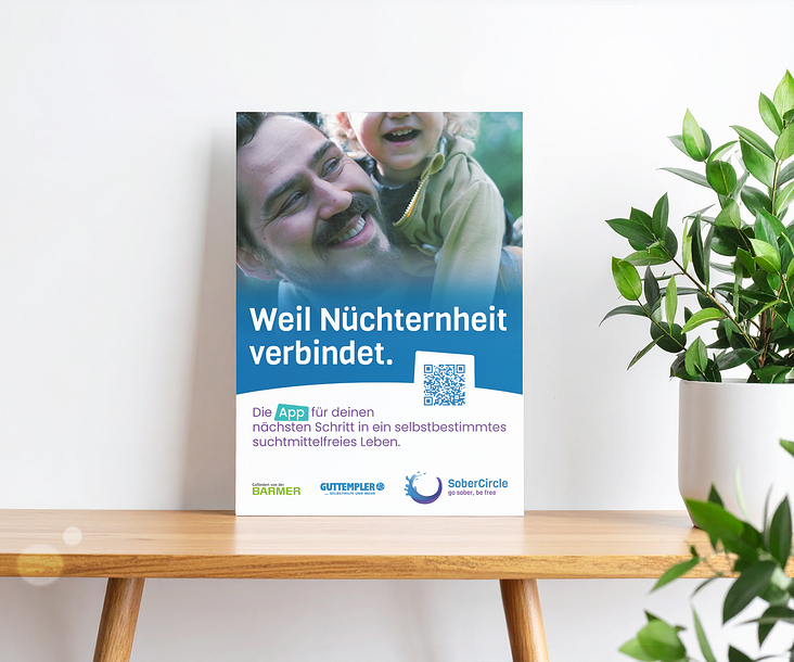 WERBEMATERIAL // App SoberCircle Guttempler in Deutschland e. V.