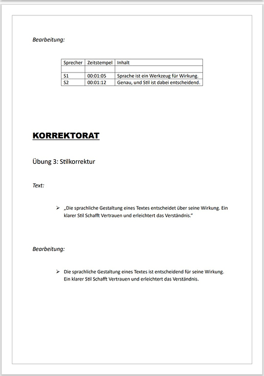 Portfolioauswahl – Eigene Übungsprojekte 2025