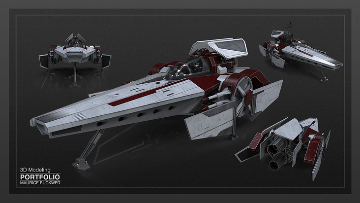 V-Wing_3D_Sculpt_M.Ruckwed