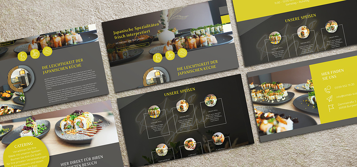 Sushi Restaurant Website Design
