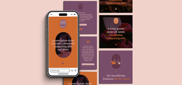 Social Media Vorlagen Design
