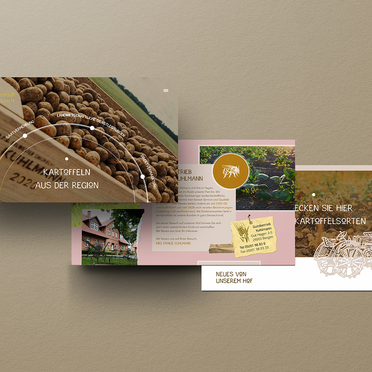 Website Design Landwirtschaftliches Unternehmen