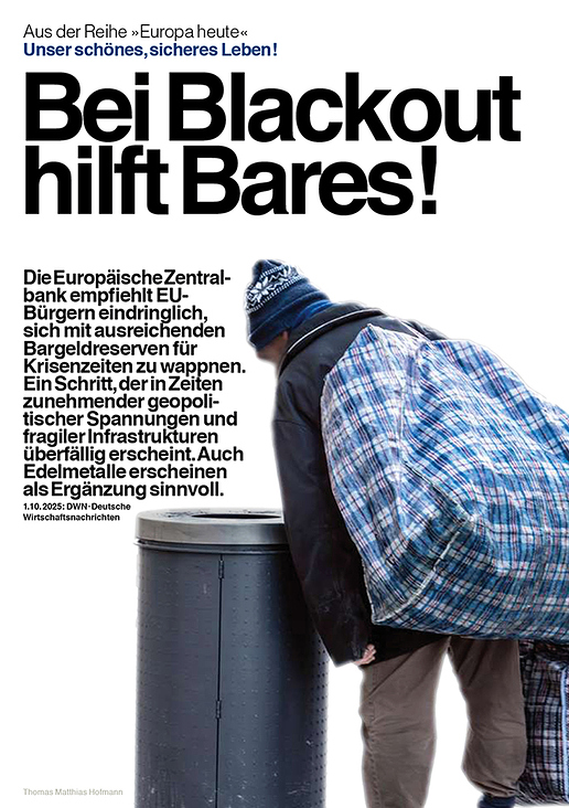 Bei Blackout hilft Bares!