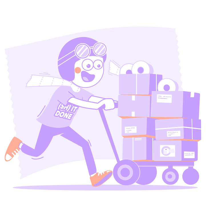 Klopilot Vektorillustration