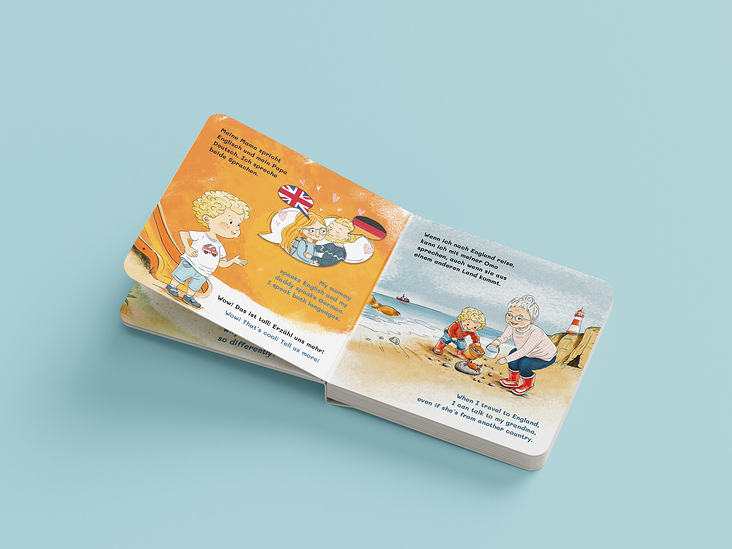 Kindebuch Layout und Illustration