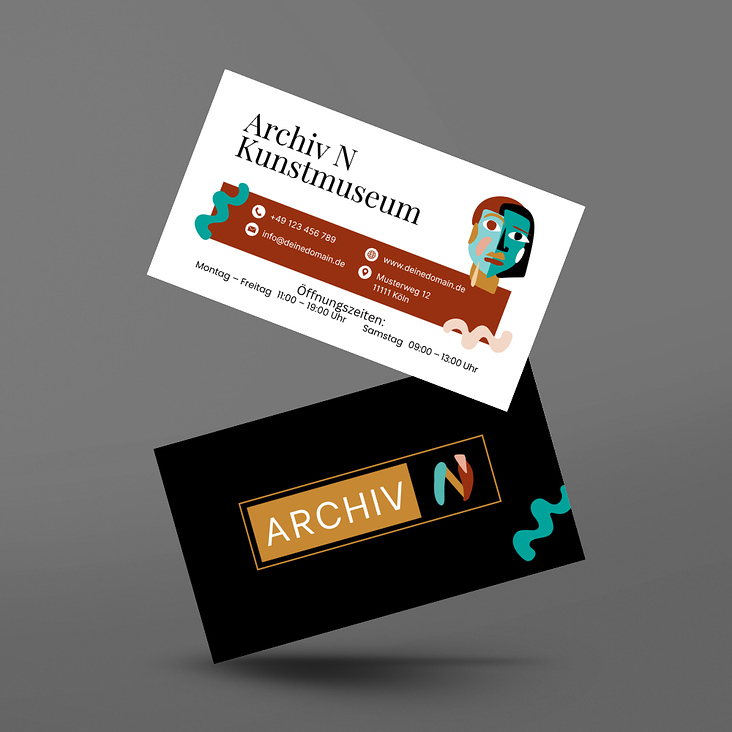 Visitenkarten für das Kunstmuseum „Archiv N“