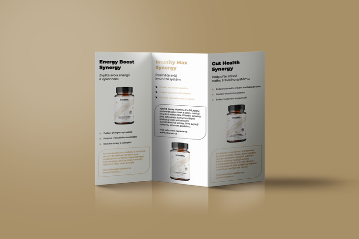 Brochure design for Imuneo.cz