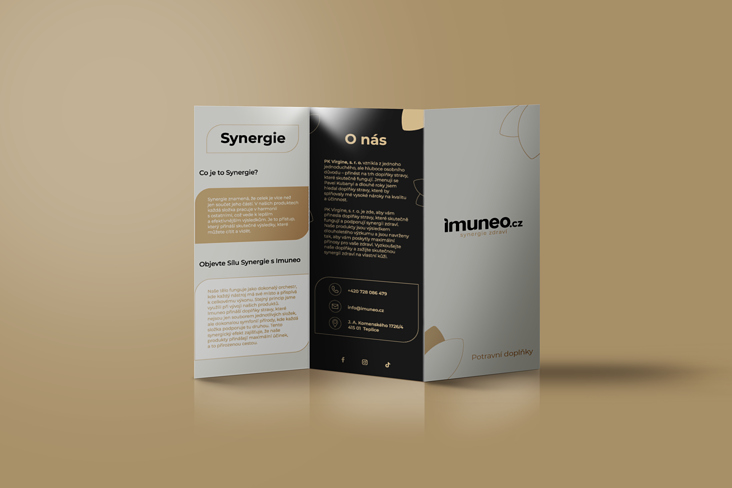 Brochure design for Imuneo.cz