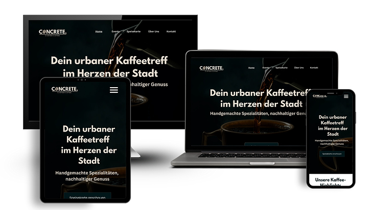 responsives Design Kaffee Coffee