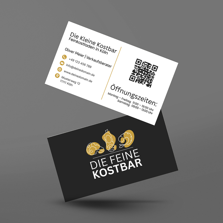 Visitenkarten Die Feine Kostbar Feinkostladen Köln