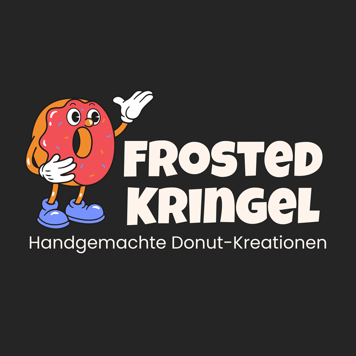 Logo dunkel Hintergründe Donutladen Köln Frosted Kringel Gastronomie