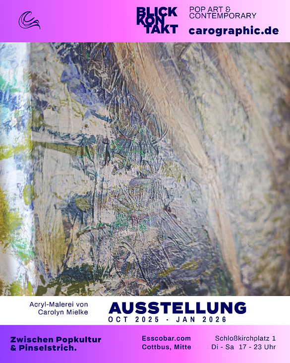 Ausstellung in Cottbus, carographic, Pop Art Kunst der Malerei von Carolyn Mielke