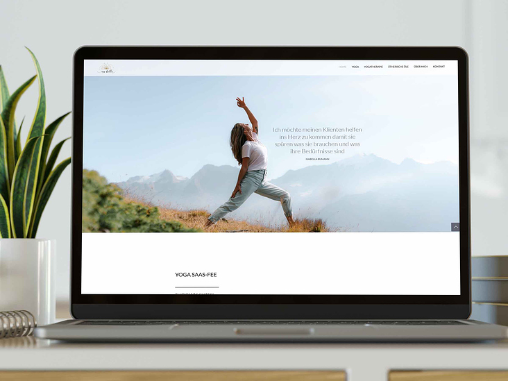 Webdesign – Yoga Startseite
