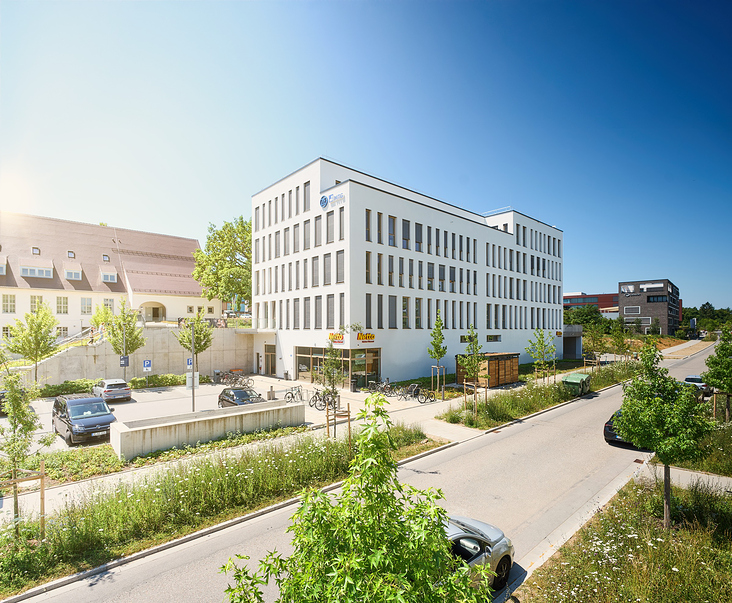 Architekturfotografie, Drohnenfotografie, Filial- und Bürogebäude für NETTO