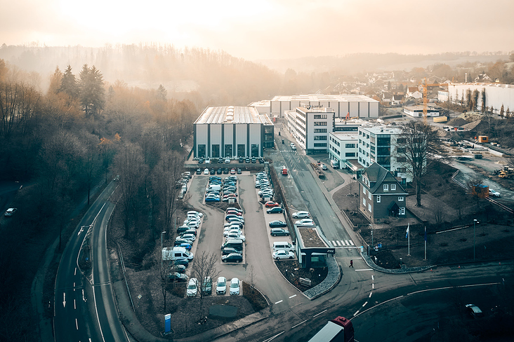 Architekturfotografie, Drohnenfotografie, Luftaufnahme