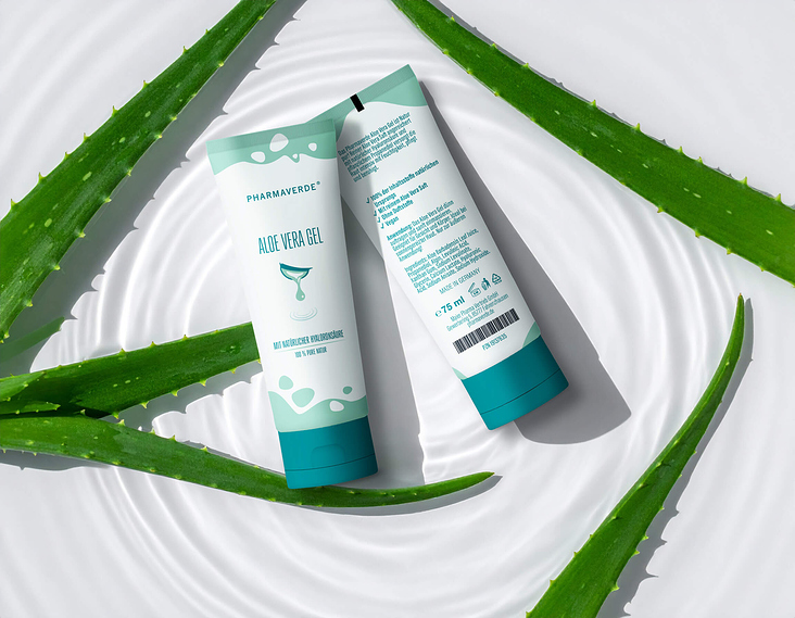 RELAUNCH PACKAGING DESIGN Aloe Vera Gel // PHARMAVERDE – Konzept „Modern Hydration“