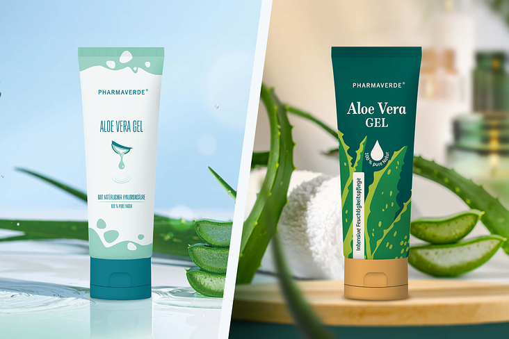 RELAUNCH PACKAGING DESIGN Aloe Vera Gel // PHARMAVERDE – 2 Konzepte
