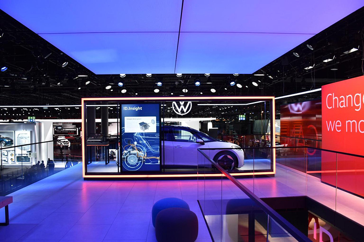 View of VW electric