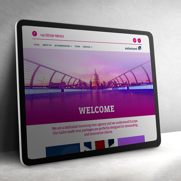 Webdesign aus Berlin für Ateliertravel
