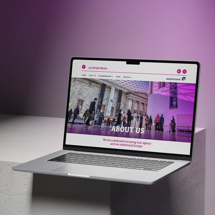 Webdesign aus Berlin für Ateliertravel