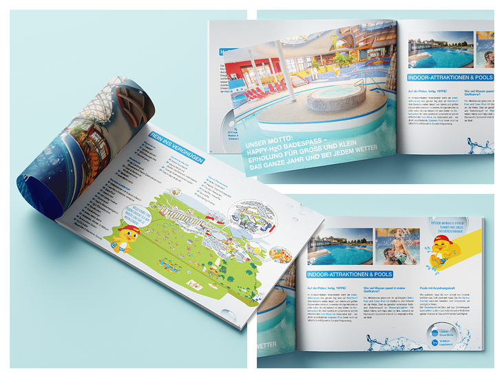 Imagebroschüre für die H2O Therme