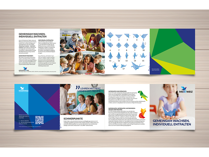 Illustration, Logo- und Editorialdesign für die Mittelschule 3 Weiz