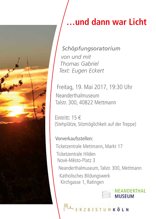 Flyer, Veranstaltungsreihe zu zeitgenössischer Kirchenmusik