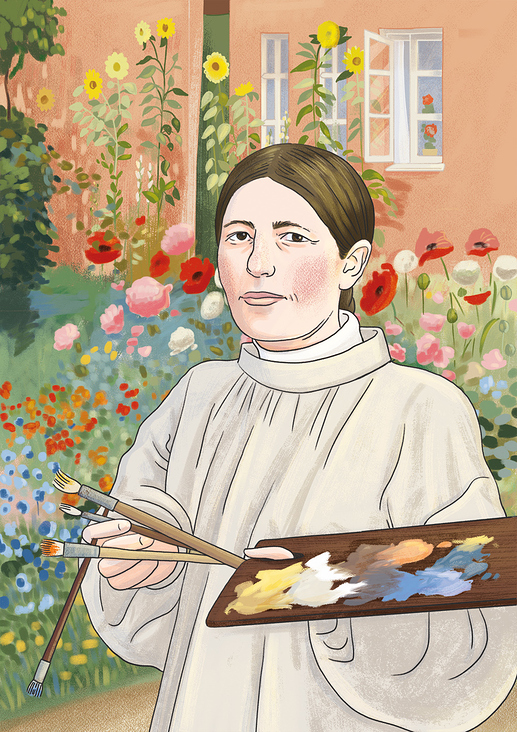Illustration der Malerin Anna Ancher