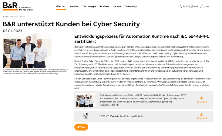 Presseinformation – Cyber Security