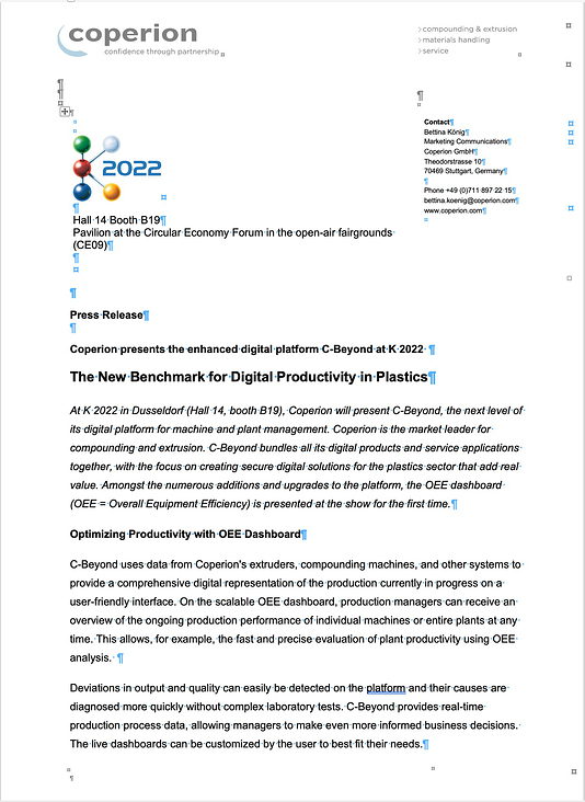 Publitek – C-Beyond – Presse Info Messe K