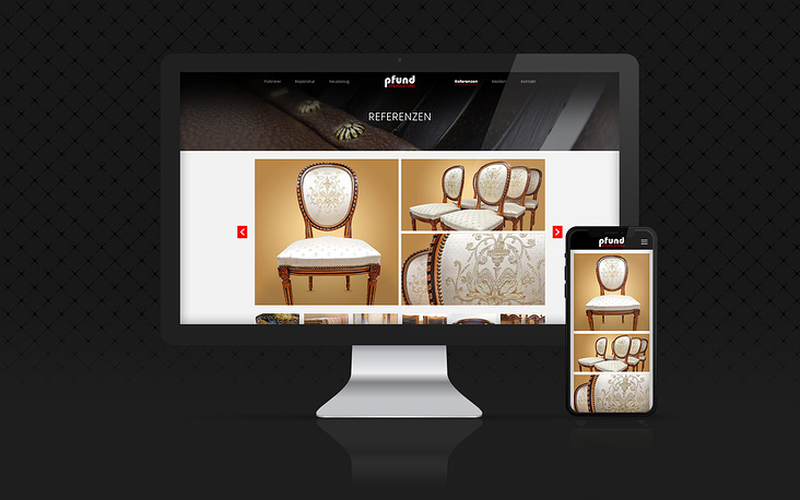 Interaktive Bildergalerie für mobile Darstellung optimiert