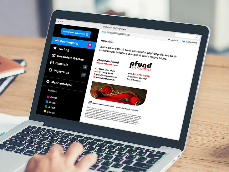 Professionelle E-Mail Signatur