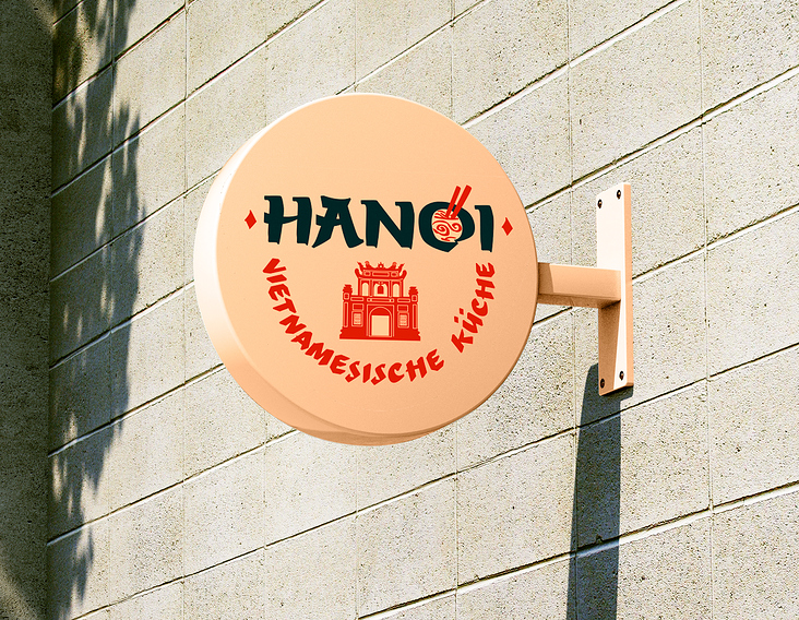 Logo-Design für ein vietnamesisches Restaurant „Hanoi“