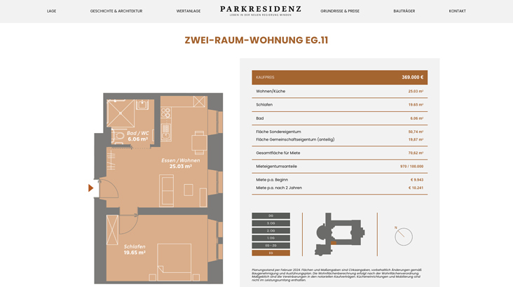 Detailseite Wohneinheit