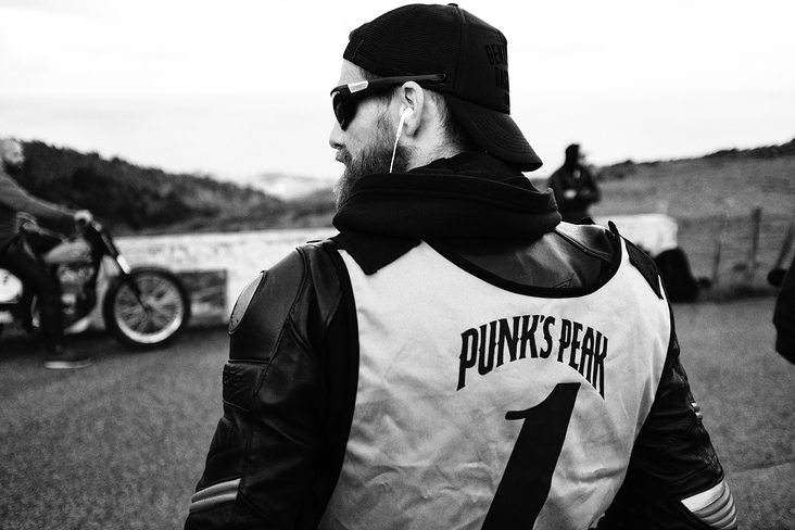 Biker at Punks Peak
