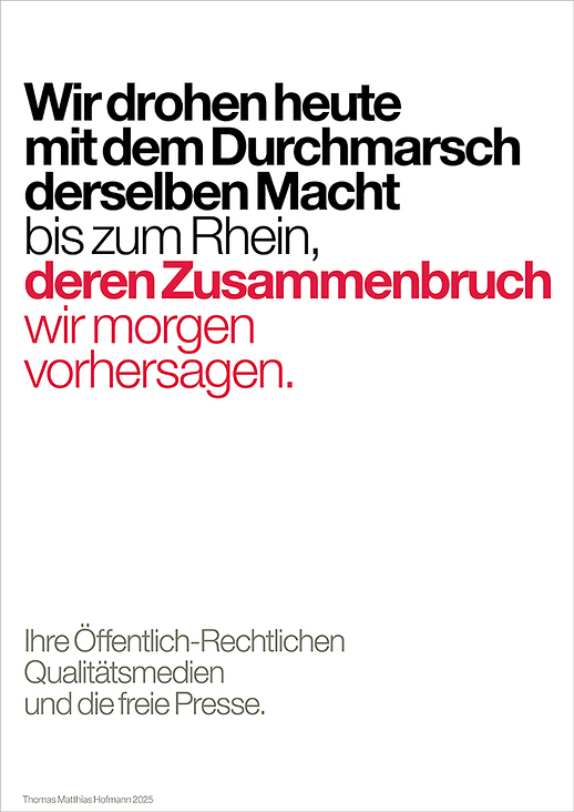 Durchmarsch und Zusammenbruch