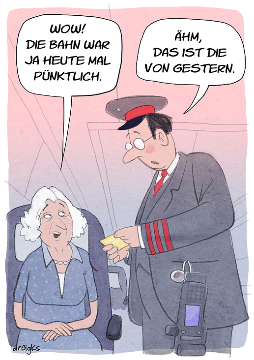 pünktliche Bahn