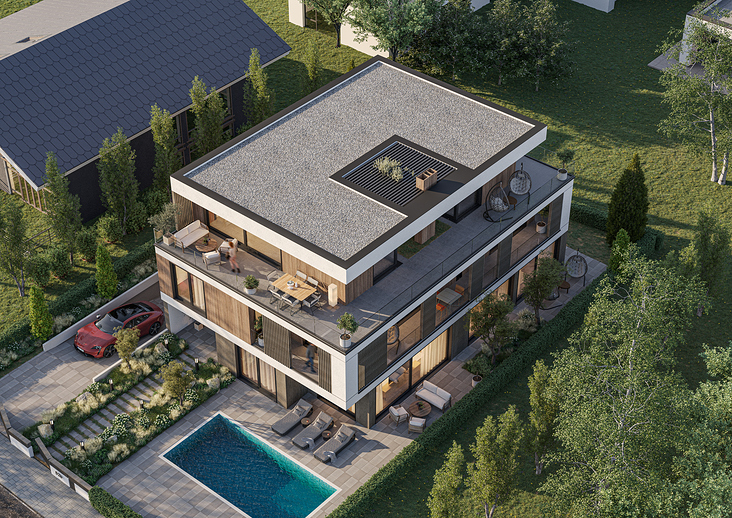 3D Architektur Visualisierung – Wohnvilla