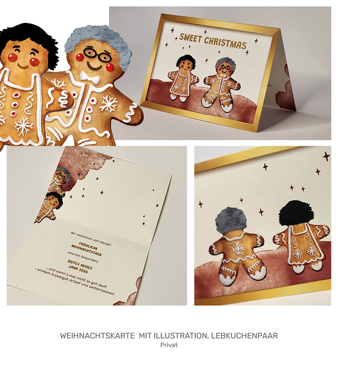 Lebkuchenfiguren Karte
